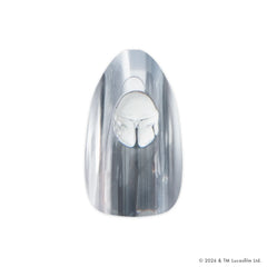 Dark Saber Holographic Chrome - Press On | Medium | Almond - Part of Set