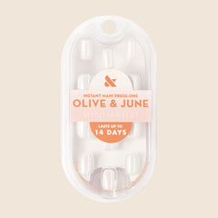 White Jelly Chrome - Press-On | Extra Short | Round