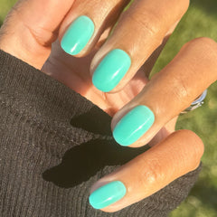 Fresh Aqua - Press-On | Short | Round