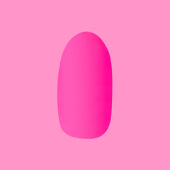 Matte Neon Flamingo - Press-On | Medium | Oval