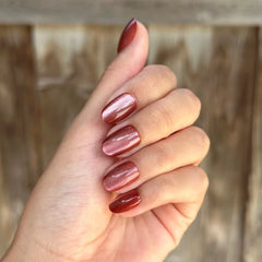 Cinnamon Velvet - Press-On | Short | Round