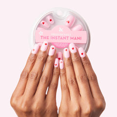 Pink Perfect Heart - Press-On | Round | Short