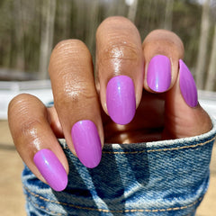 Petal Shimmer - Press-On | Medium | Oval