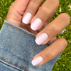 Sheer Pink Gradient - Press-On | Short | Squoval
