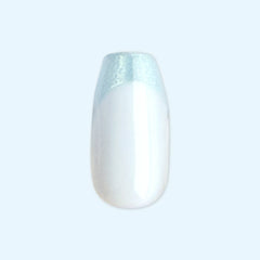 Icy Blue Velvet - Press On | Medium | Coffin