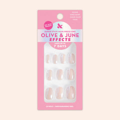 Sugar Glaze - Tab Press On | Extra Short | Round