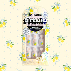 Lemon Polka Dot Party - Pressies | Short Medium | Round