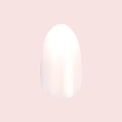 Pure White Syrup Gradient - Press-On | Medium | Oval