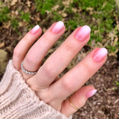 Pink Syrup Gradient - Press-On | Extra Short | Round