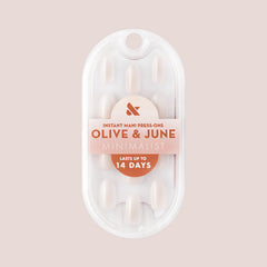 Pure White Syrup Gradient - Press-On | Medium | Oval