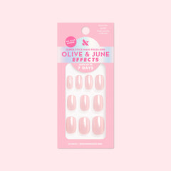 Pink Sands Chrome - Tab Press On | Short | Squoval