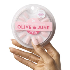 Subtle Blush French - Press On | Medium | Almond