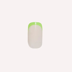 Neon Lime French | Squoval | Short