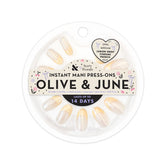 Lemon Drop Chrome French - Press On | Medium | Oval