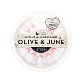 Pink Sugar Cookie Velvet French - Press On | Medium | Oval