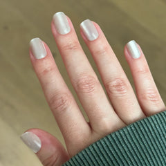 Marshmallow Velvet - Press-On | Extra Short | Squoval