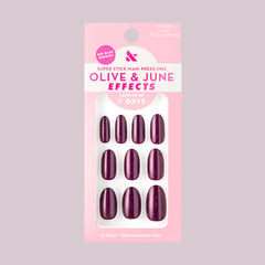 Plaza Shimmer | Medium | Oval - Tab Press-On