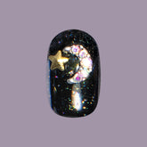 Moon Gem Party - Press On | Extra Short | Round