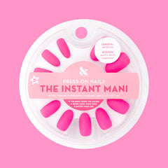 Matte Neon Flamingo - Press-On | Medium | Oval