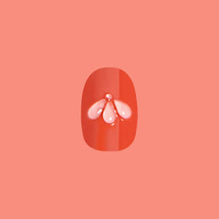 Puffy Pink Petals - Press-On | Extra Short | Round