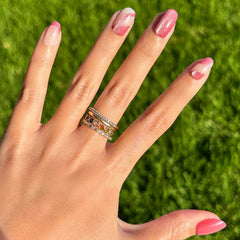 Velvet Swirls Fig Ranch - Press-On | Short | Round