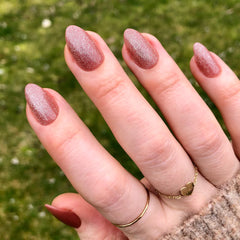 Neutral Velvet - Press-On | Medium | Almond