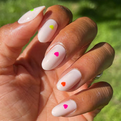Neon Hearts | Oval | Medium