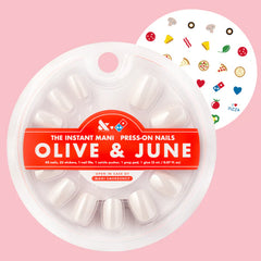 White Chrome - Press-On | Extra Short | Squoval