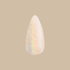 Neutral Iridescent Velvet - Press-On | Medium | Stiletto