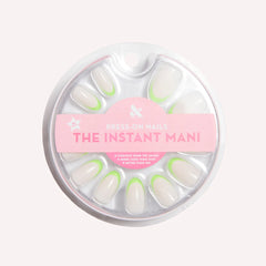 Neon Lime French | Oval | Medium