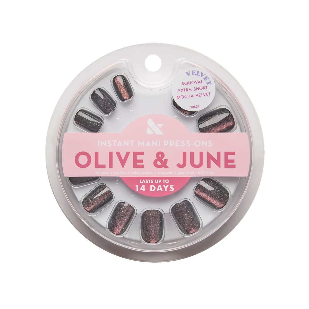 Mocha Velvet - Press On | Extra Short | Squoval