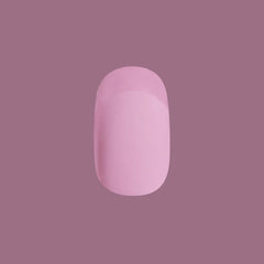 Glossy Tip Rosy French - Press-On | Short | Round