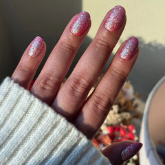 Cherry Super Sparkle - Press On | Short | Round
