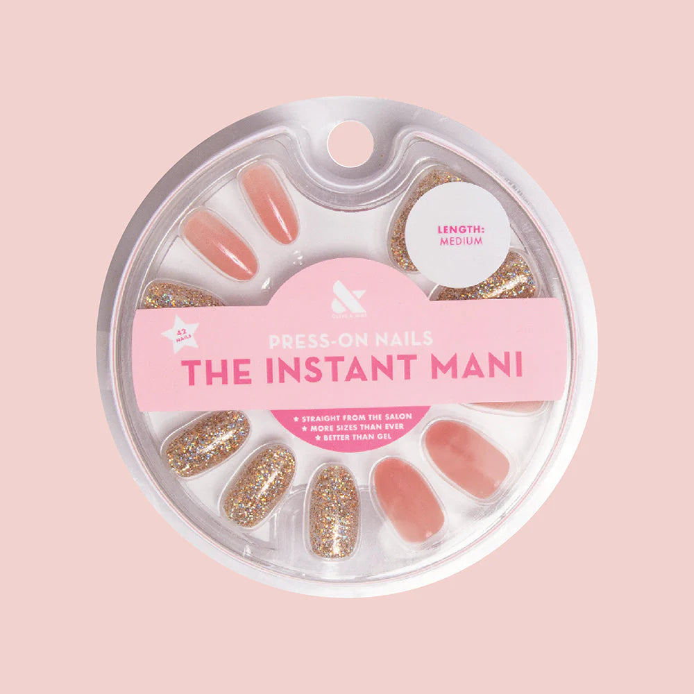 Glitter Accent | Oval | Medium Press Ons - Loyalty Reward