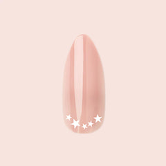 Star Halfmoon - Press-On | Long | Almond