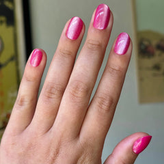 Fuscia Velvet - Press-On | Extra Short | Round