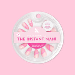 Pink Simple Twist - Press-On | Medium | Almond