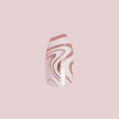 Marble Swirls | Almond | Medium