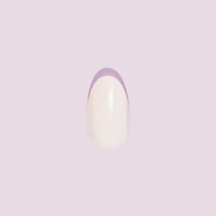 Pastel Rainbow French - Press-On | Medium | Oval