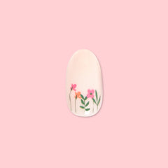 Floral Fields - Press-On | Medium | Oval