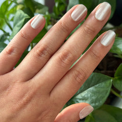 Marshmallow Velvet - Press-On | Extra Short | Squoval