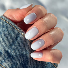 Periwinkle Vampy Heart | Round | Short