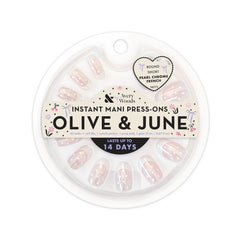 Pearl Chrome French - Press On | Short | Round