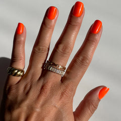 Neon Tangerine | Squoval | Extra Short