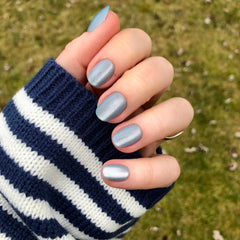 Blue Velvet - Press-On | Extra Short | Round
