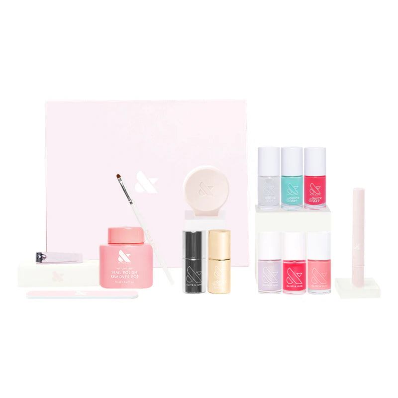 Loyalty Spring Mani System - (both topcoats) - Fragola, Purple Puka, Stinson Sunset, Pomodoro, Berry Basket, Fairy