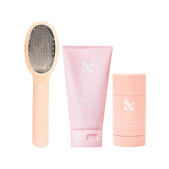 Foot Spa Set: Foot File, Mani + Pedi Scrub, Heel Balm - Loyalty Reward