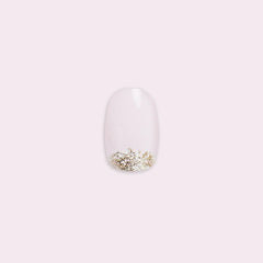 Half Moon Glitter Gradient | Round | Short