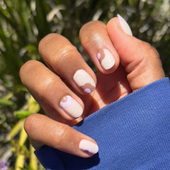 Big Fall Blooms - Press-On | Extra Short | Round
