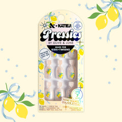 Lemon Polka Dot Party  - Pressies | Short Medium | Round